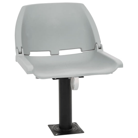 Vidaxl 2-delige bootstoelenset inklapbaar 48x51x41 cm grijs
