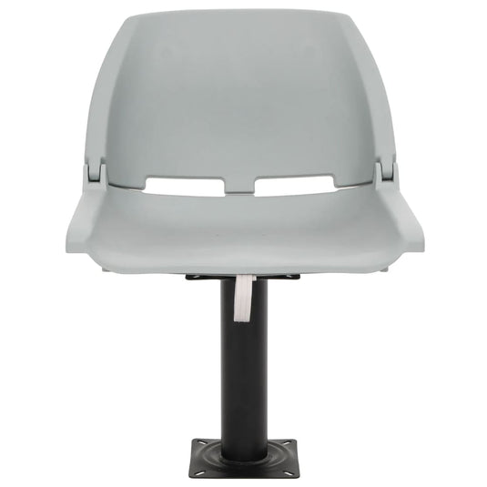 Vidaxl 2-delige bootstoelenset inklapbaar 48x51x41 cm grijs