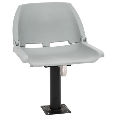 Vidaxl 4-delige bootstoelenset inklapbaar 48x51x41 cm grijs