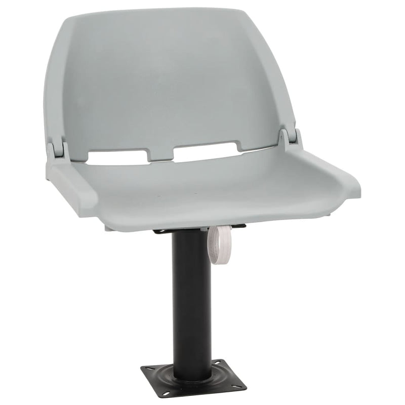 Afbeelding laden in galerijviewer, Vidaxl 4-delige bootstoelenset inklapbaar 48x51x41 cm grijs
