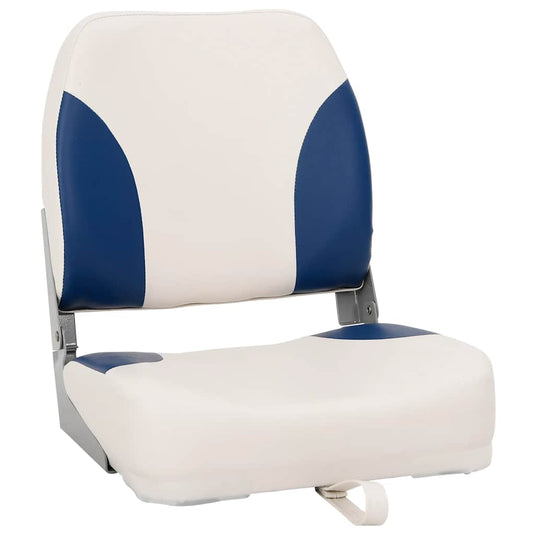 Vidaxl bootstoel 1 set inklapbaar 41x36x48 cm blauw en wit