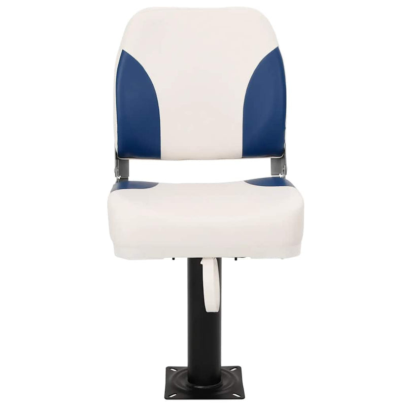 Afbeelding laden in galerijviewer, Vidaxl bootstoel 1 set inklapbaar 41x36x48 cm blauw en wit
