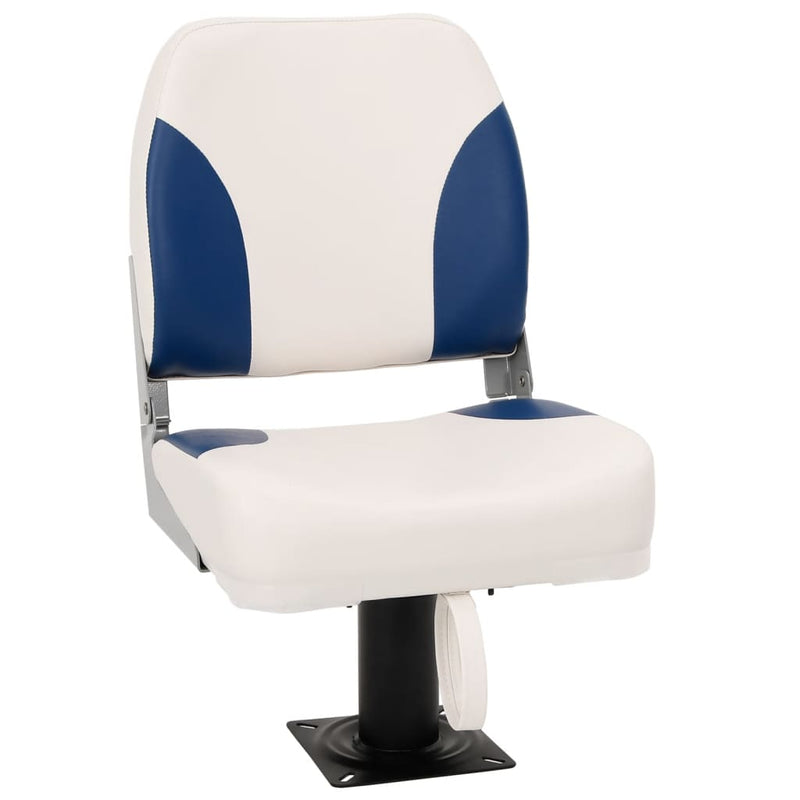 Load image into Gallery viewer, VidaXL 4-delige Bootstoelenset inklapbaar 41x36x48 cm blauw en wit
