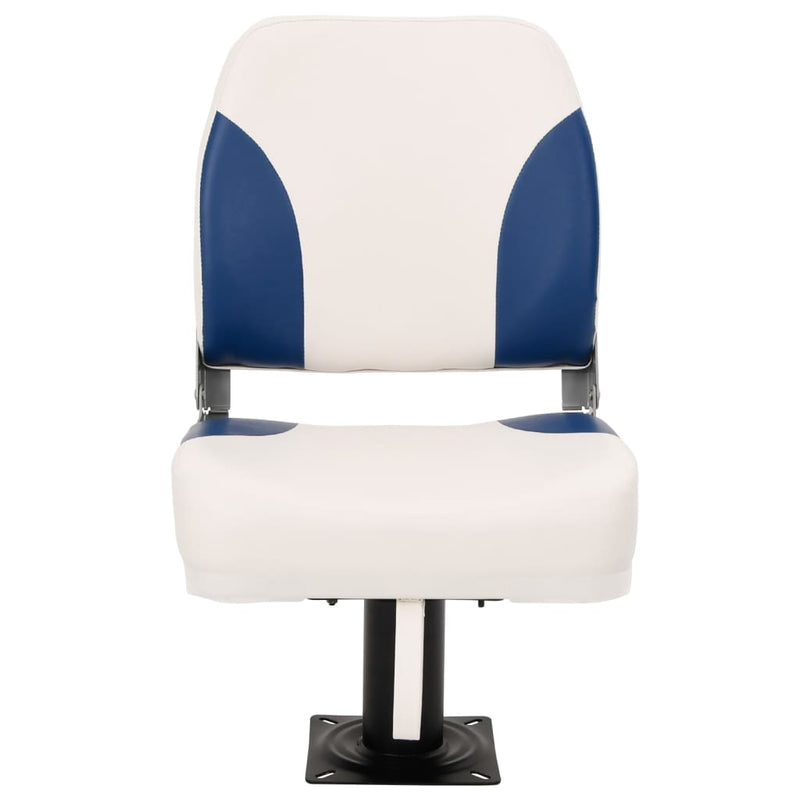 Load image into Gallery viewer, VidaXL 4-delige Bootstoelenset inklapbaar 41x36x48 cm blauw en wit
