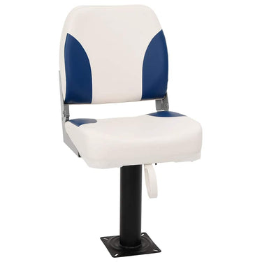 Vidaxl bootstoel 2 set inklapbaar 41x36x48 cm blauw en wit