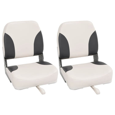 Vidaxl bootstoelen 2 st inklapbaar met hoge rugleuning 41x36x48 cm