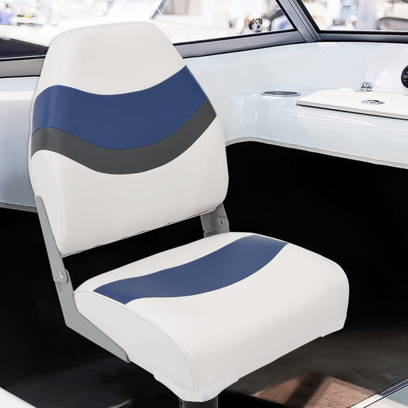 Afbeelding laden in galerijviewer, Vidaxl 4-delige bootstoelenset met hoge rugleuning inklapbaar
