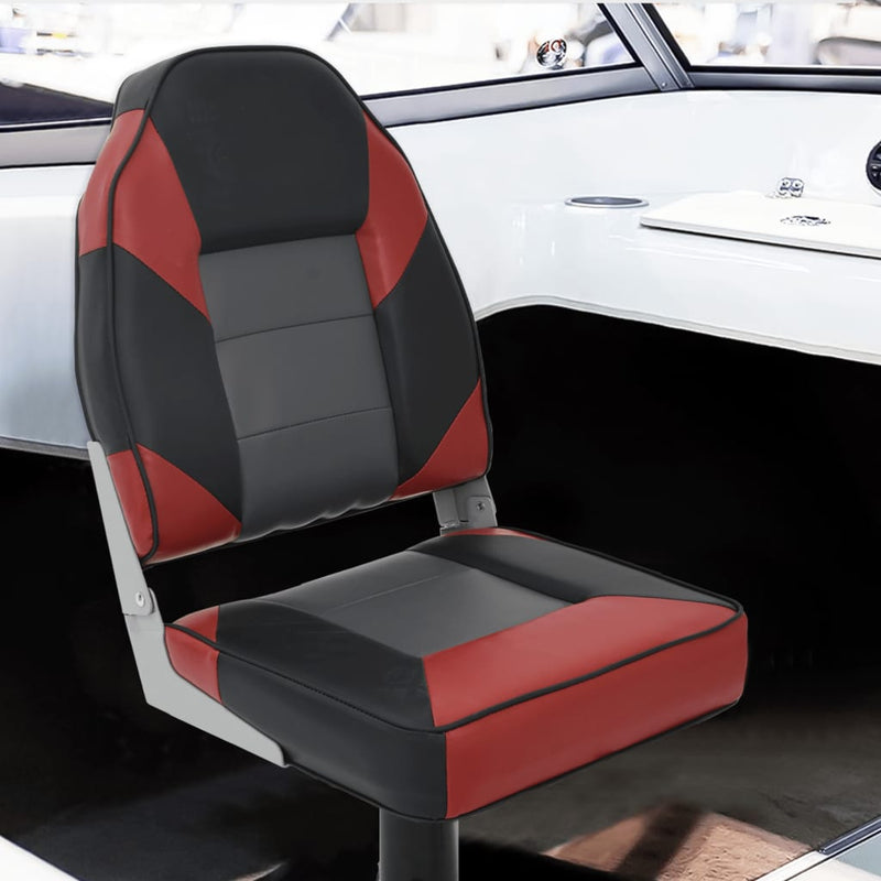 Afbeelding laden in galerijviewer, Vidaxl 4-delige bootstoelenset met hoge rugleuning inklapbaar
