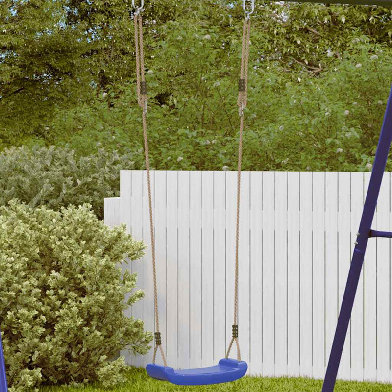 Load image into Gallery viewer, Vidaxl schommelzitje voor kinderen 1-persoons verstelbaar touw blauw
