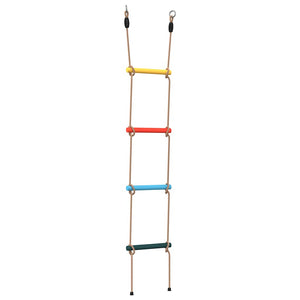 Vidaxl touwladder voor kinderen met 4 sporten meerkleurig