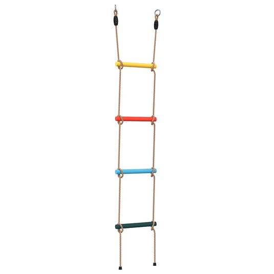 Vidaxl touwladder voor kinderen met 4 sporten meerkleurig