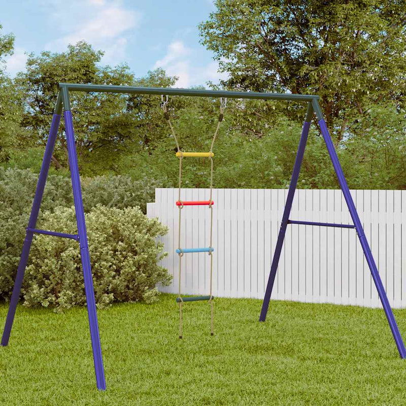 Load image into Gallery viewer, Vidaxl touwladder voor kinderen met 4 sporten meerkleurig
