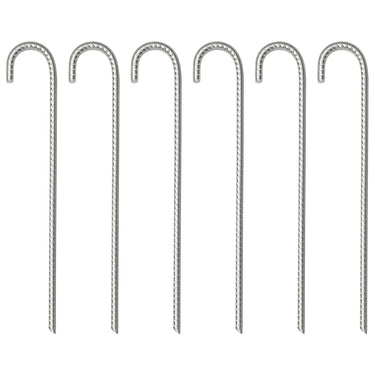 Vidaxl tentharingen 6 st ø10 mm 37 cm gegalvaniseerd staal