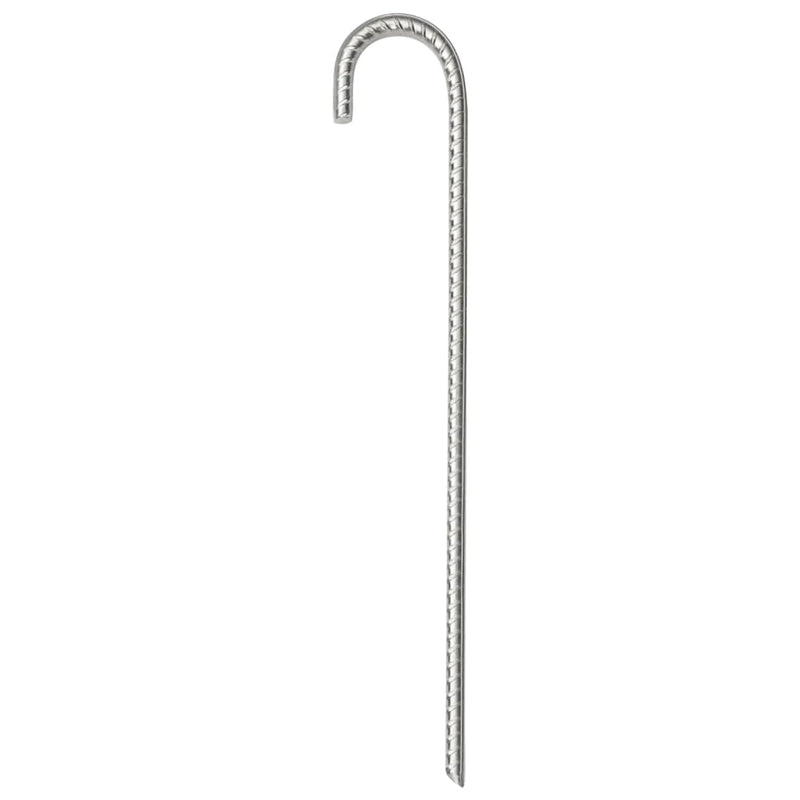 Load image into Gallery viewer, Vidaxl tentharingen 6 st ø10 mm 37 cm gegalvaniseerd staal
