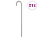 Vidaxl tentharingen 12 st ø12 mm 41,5 cm gegalvaniseerd staal