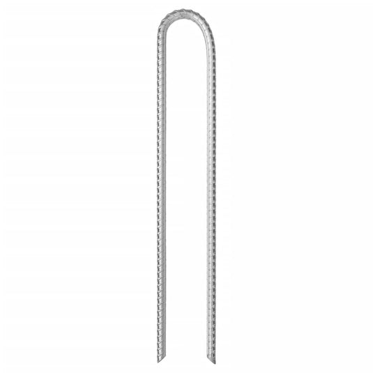Vidaxl tentharingen 6 st u-vormig ø10 mm 37 cm gegalvaniseerd staal
