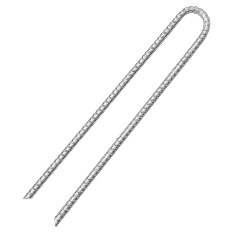 Load image into Gallery viewer, Vidaxl tentharingen 6 st u-vormig ø12 mm 41,5 cm gegalvaniseerd staal
