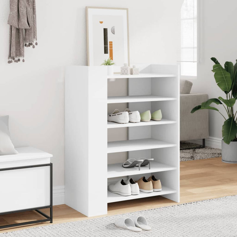 Load image into Gallery viewer, Vidaxl schoenenkast 74,5x37,5x100 cm bewerkt hout wit
