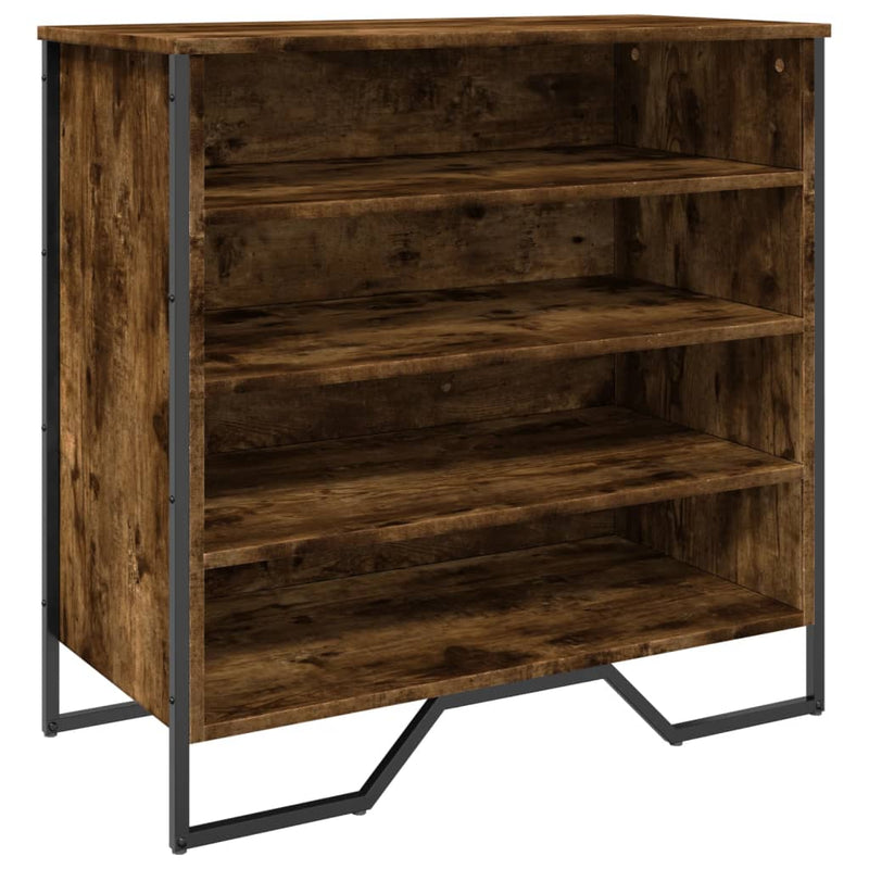 Load image into Gallery viewer, Vidaxl schoenenkast 80x38x78 cm bewerkt hout gerookt eikenkleurig
