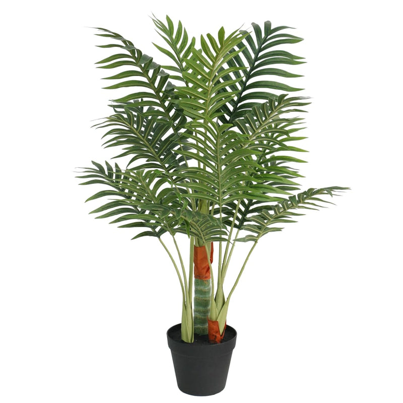 Load image into Gallery viewer, Vidaxl kunstpalmboom met 3 stammen 85 cm polypropeen groen
