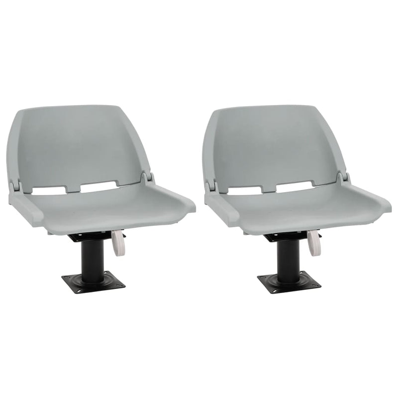 Afbeelding laden in galerijviewer, Vidaxl bootstoelen 2 st met poot 360° draaibaar
