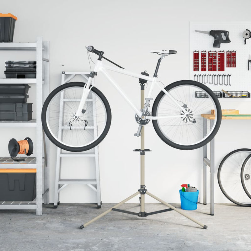 Load image into Gallery viewer, Vidaxl fietsreparatiestandaard inklapbaar 120-165 cm aluminium
