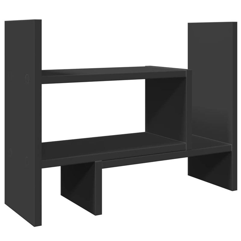 Load image into Gallery viewer, Vidaxl bureau organiser 38,5x17x39 cm bewerkt hout zwart
