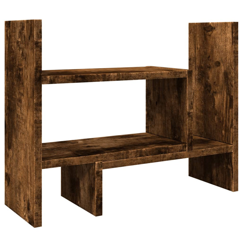 Load image into Gallery viewer, Vidaxl bureau organiser 38,5x17x39 cm bewerkt hout gerookt eikenkleur
