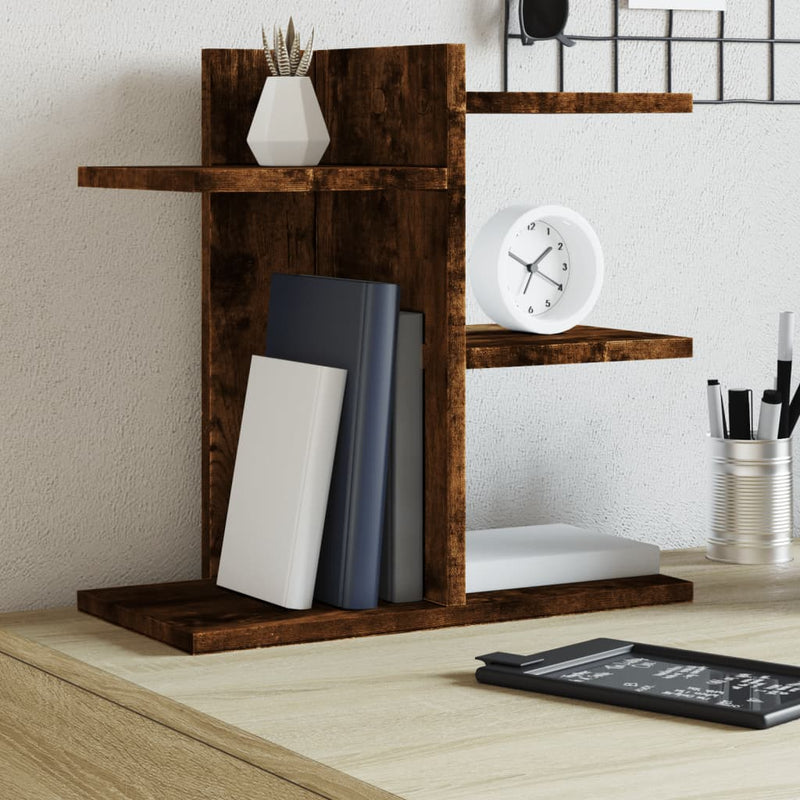 Load image into Gallery viewer, Vidaxl bureau organiser 42x21,5x42 cm bewerkt hout gerookt eikenkleur

