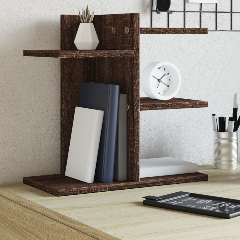 Load image into Gallery viewer, Vidaxl bureau organiser 42x21,5x42 cm bewerkt hout bruin eikenkleurig
