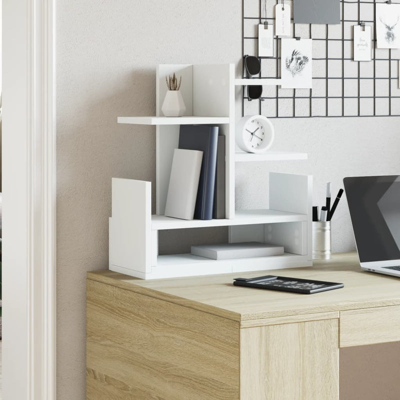 Load image into Gallery viewer, Vidaxl bureau organiser 49x20x52,5 cm bewerkt hout wit
