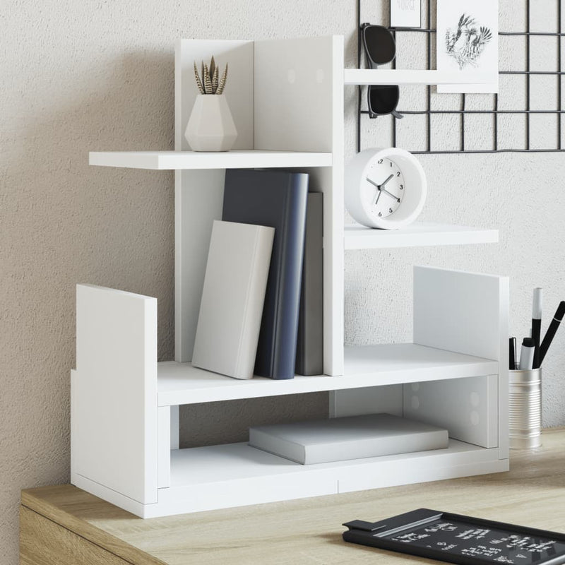 Load image into Gallery viewer, Vidaxl bureau organiser 49x20x52,5 cm bewerkt hout wit
