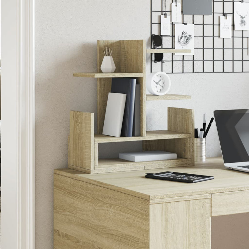 Chargez l'image dans la visionneuse de la galerie, Vidaxl bureau organiser 49x20x52,5 cm bewerkt hout sonoma eikenkleurig
