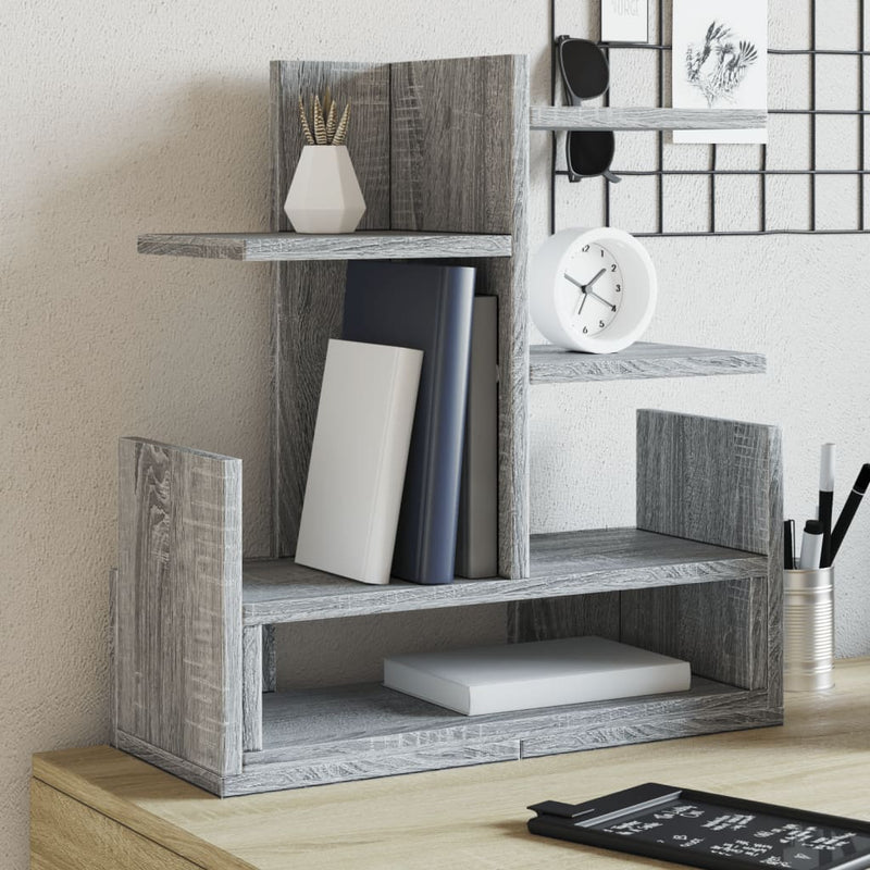 Load image into Gallery viewer, Vidaxl bureau organiser 49x20x52,5 cm bewerkt hout grijs sonoma eiken
