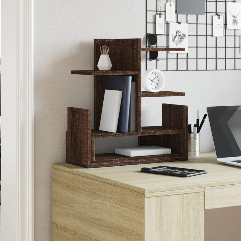 Load image into Gallery viewer, Vidaxl bureau organiser 49x20x52,5 cm bewerkt hout bruin eikenkleurig
