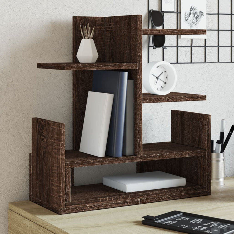 Load image into Gallery viewer, Vidaxl bureau organiser 49x20x52,5 cm bewerkt hout bruin eikenkleurig
