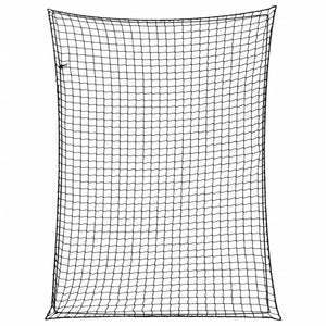 Vidaxl aanhangwagennet elastisch touw 4x3 m polypropeen zwart