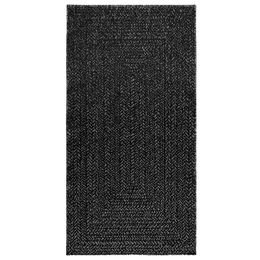 Vidaxl vloerkleed zizur binnen en buiten 80x150 cm jute look antraciet