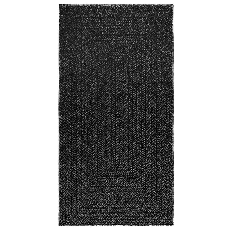 Load image into Gallery viewer, Vidaxl vloerkleed zizur binnen en buiten 80x150 cm jute look antraciet
