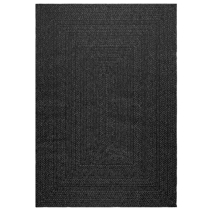 Load image into Gallery viewer, Vidaxl vloerkleed zizur binnen en buiten 140x200cm jute look antraciet
