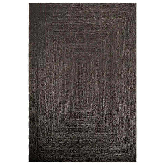 Vidaxl vloerkleed zizur binnen en buiten 200x290cm jute look antraciet