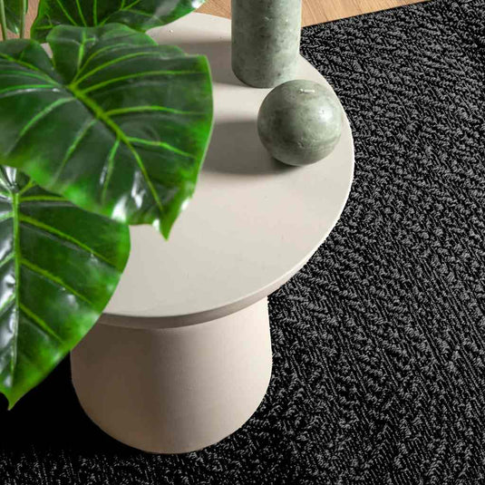 Vidaxl vloerkleed zizur binnen en buiten 160x230cm jute look antraciet