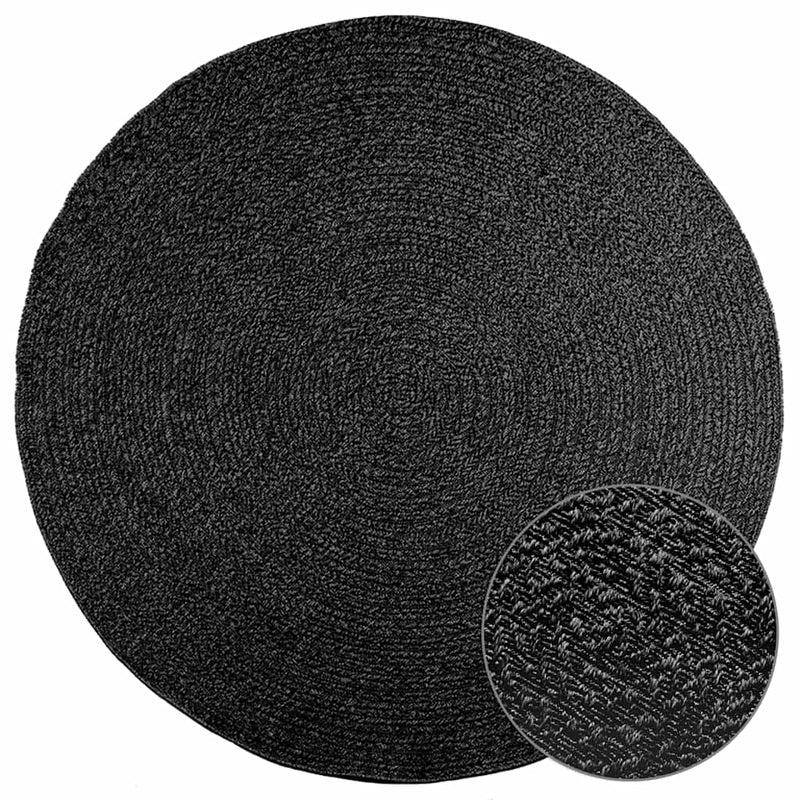 Load image into Gallery viewer, Vidaxl vloerkleed zizur binnen en buiten ø 200 cm jute look antraciet

