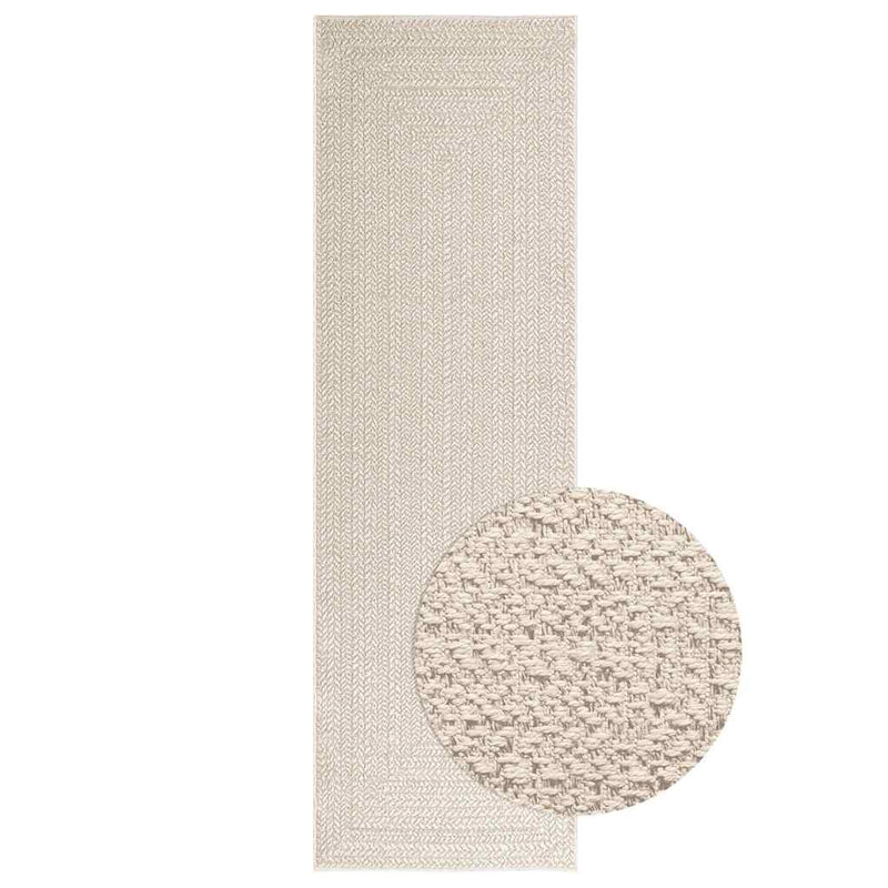Load image into Gallery viewer, Vidaxl vloerkleed zizur room binnen en buiten 80x250 cm jute look
