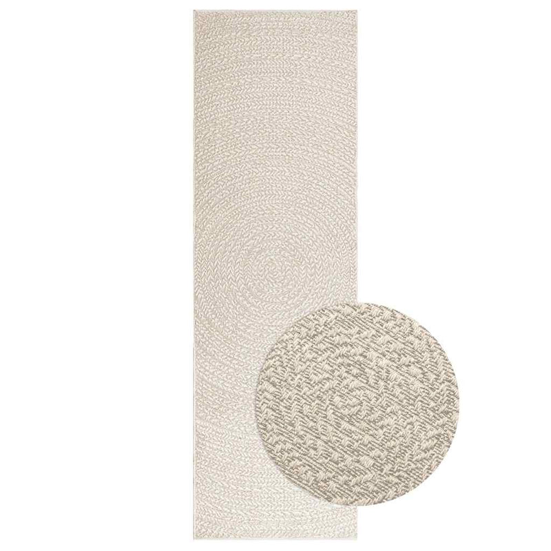 Load image into Gallery viewer, Vidaxl vloerkleed zizur room binnen en buiten 80x250 cm jute look
