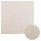 Vidaxl vloerkleed zizur room binnen en buiten 120x120 cm jute look