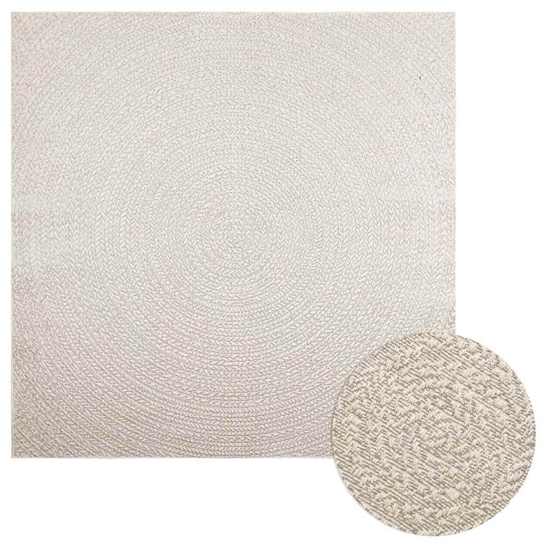 ギャラリービューアに画像をロードする, Vidaxl vloerkleed zizur room binnen en buiten 200x200 cm jute look

