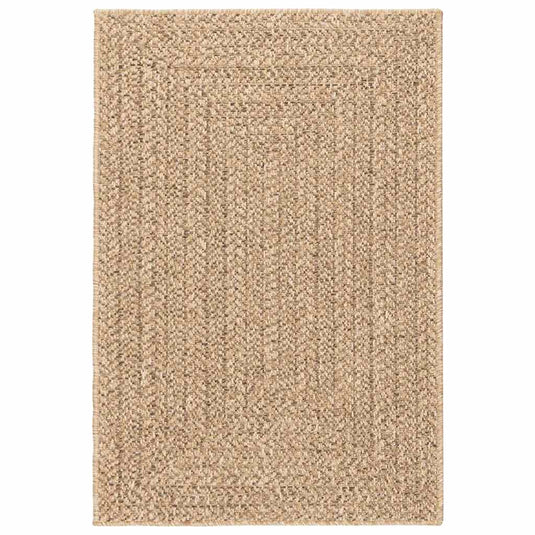 Vidaxl vloerkleed zizur beige binnen en buiten 100x200 cm jute look