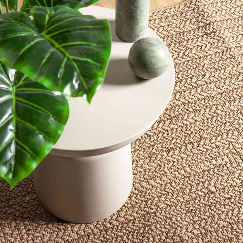 Load image into Gallery viewer, Vidaxl vloerkleed zizur beige binnen en buiten 120x120 cm jute look
