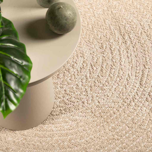 Vidaxl vloerkleed zizur beige binnen en buiten 160x230 cm jute look